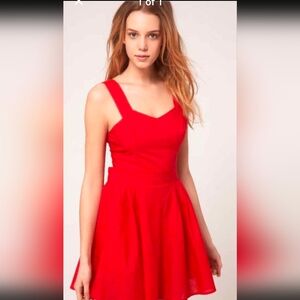 Asos Elegant Red Sleeveless Dress